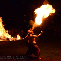 Ritual on Wickerman, fire danse