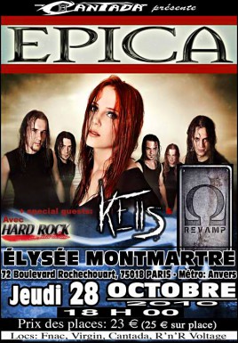 Epica en Concert Paris